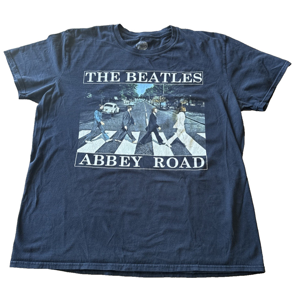 The Beatles Abbey Road Shirt Adult Unisex XL Black Band Tee 2015 Graphic Rock